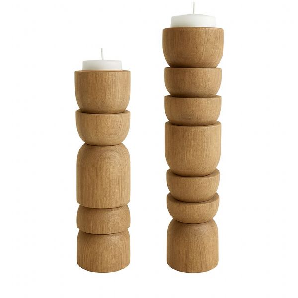 Wood Candle Holders 